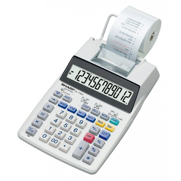 Sharp EL-1750V szalagos számológép