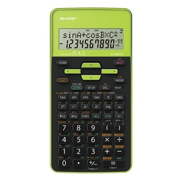 Sharp EL-531-GR Színes tudományos számológép - Zöld- Az üzletből azonnal elvihető!